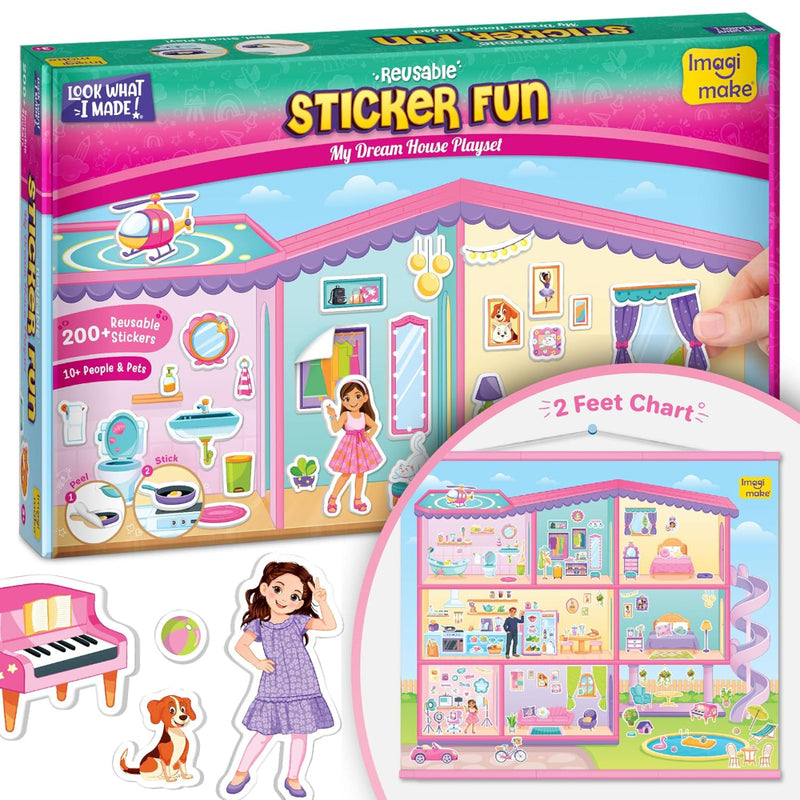 Imagimake My Dream House DIY Sticker Playset