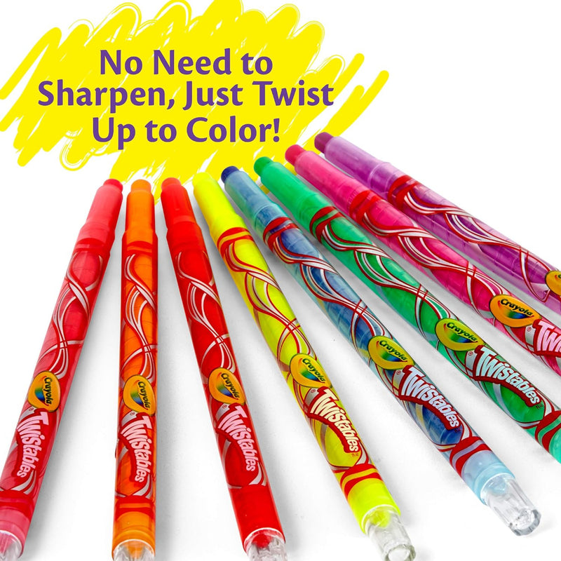 Luxor Crayola Twistable Mini Crayons 12 Shades