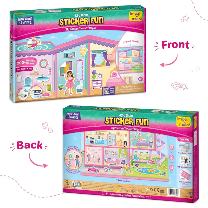 Imagimake My Dream House DIY Sticker Playset