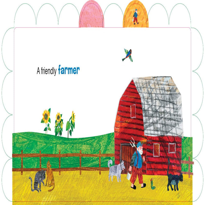 A Day On The Farm By Eric Carle-Board Book-Prh-Toycra