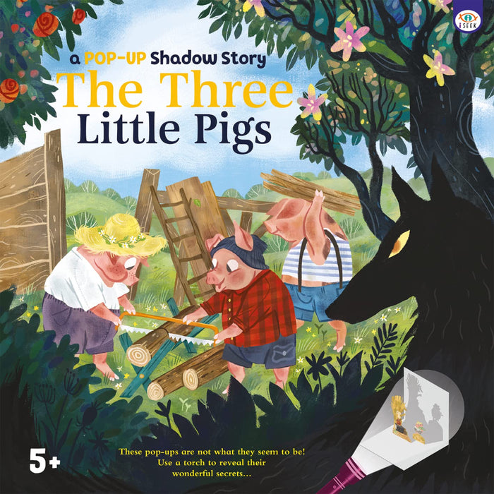 A Pop-Up Shadow Story The Three Little Pigs-Board Book-Toycra Books-Toycra