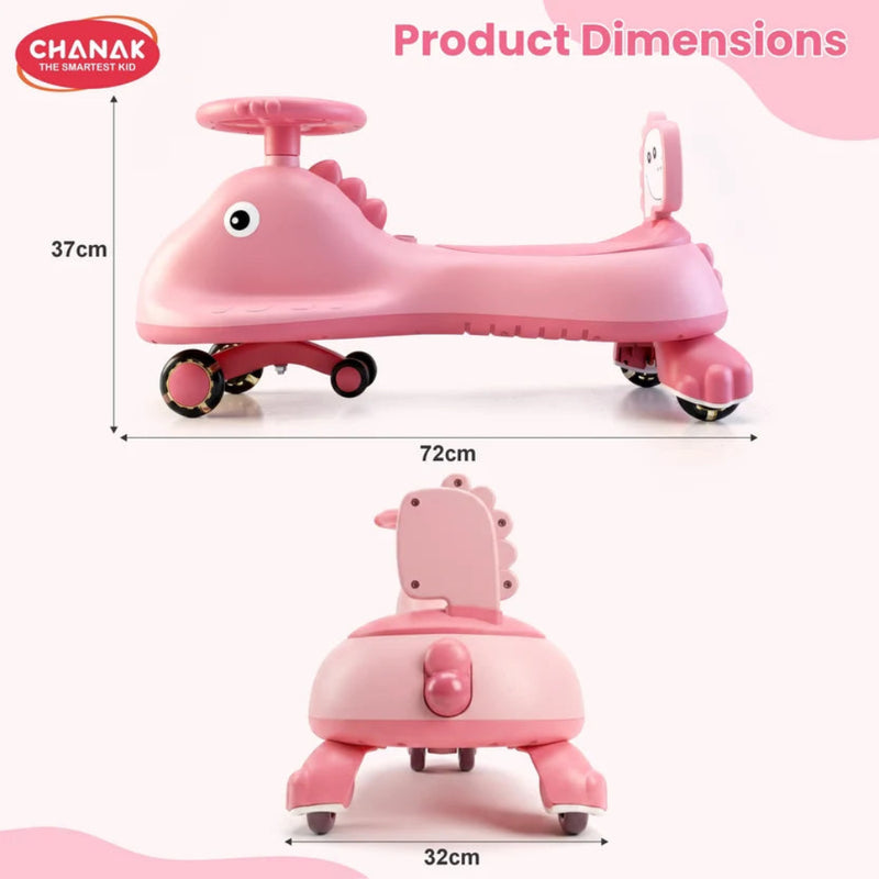Chanak Dino Swing Ride-On Car