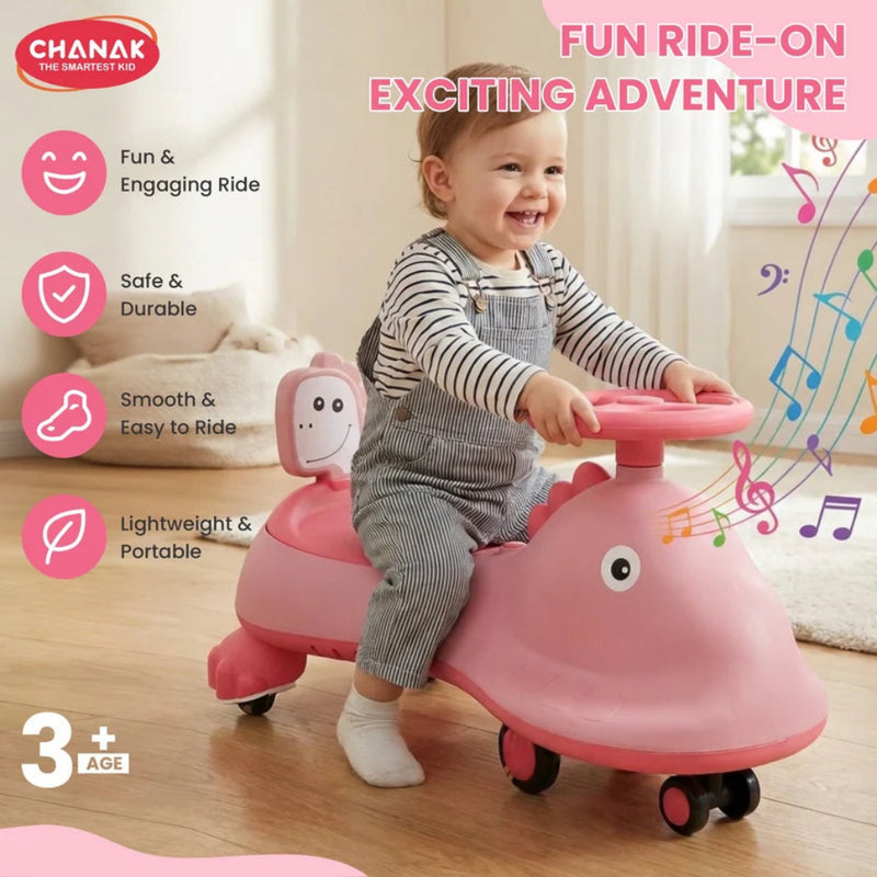 Chanak Dino Swing Ride-On Car