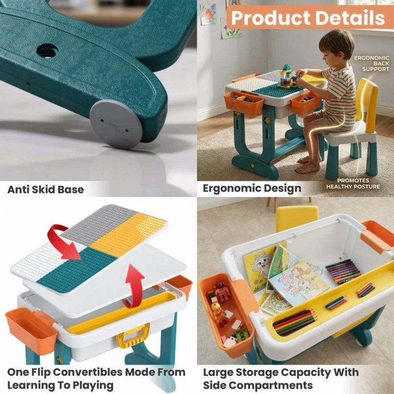 Chanak 4-in-1 Study Table with Chair