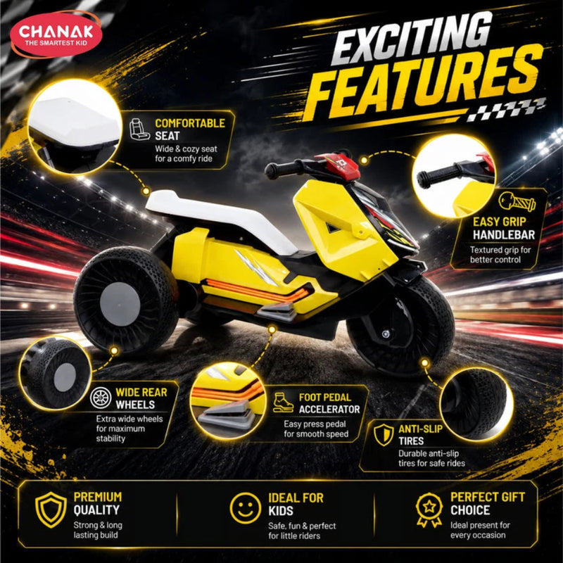 Chanak Kids Electric Scooty  6V Rechargeable Scooter