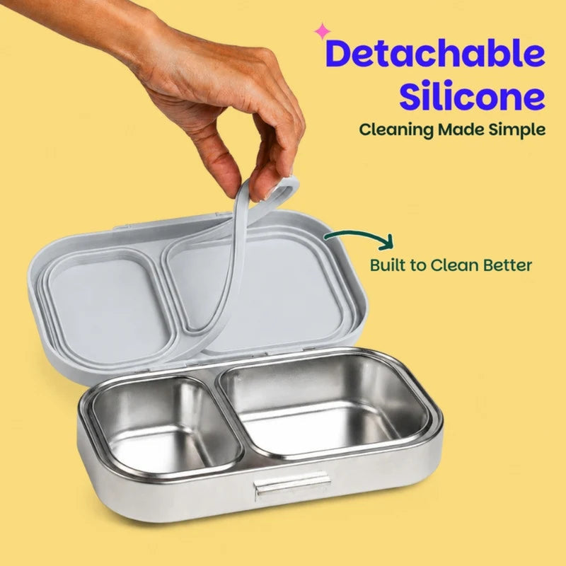 Basil Bento Ace 2 Section Lunch Box -600ml