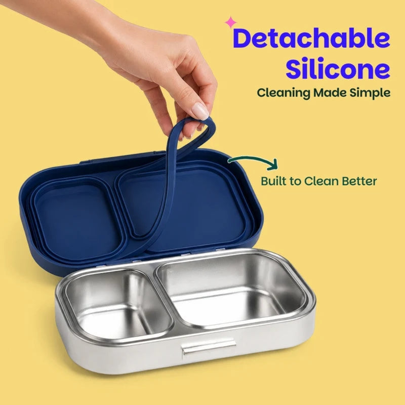 Basil Bento Ace 2 Section Lunch Box -600ml