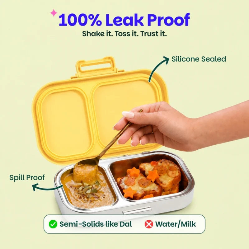 Basil Bento Ace 2 Section Lunch Box -600ml