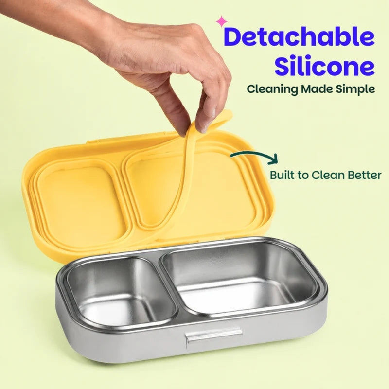 Basil Bento Ace 2 Section Lunch Box -600ml