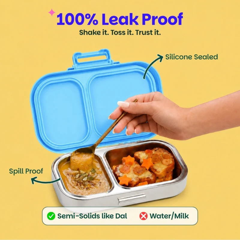 Basil Bento Ace 2 Section Lunch Box -600ml