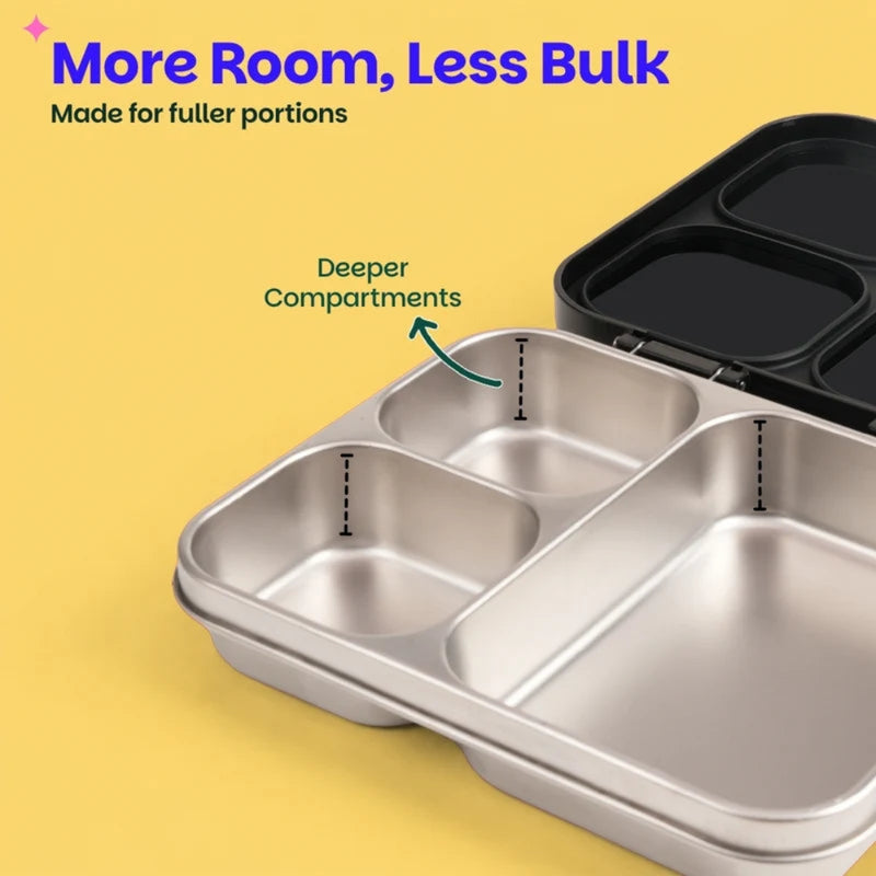 Basil Bento Ace 3 Section Lunch Box - 1000ML