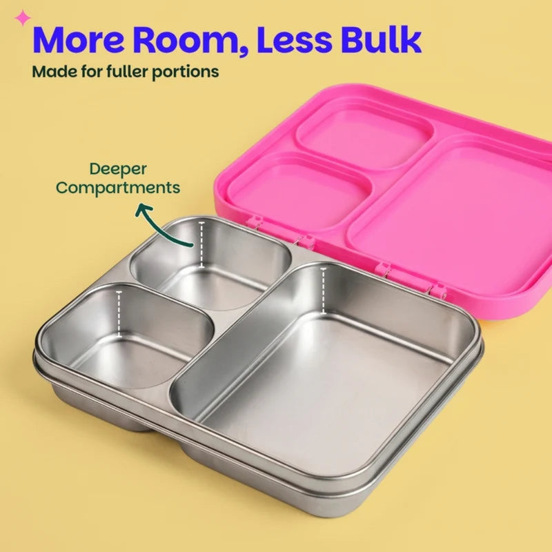 Basil Bento Ace 3 Section Lunch Box - 1000ML