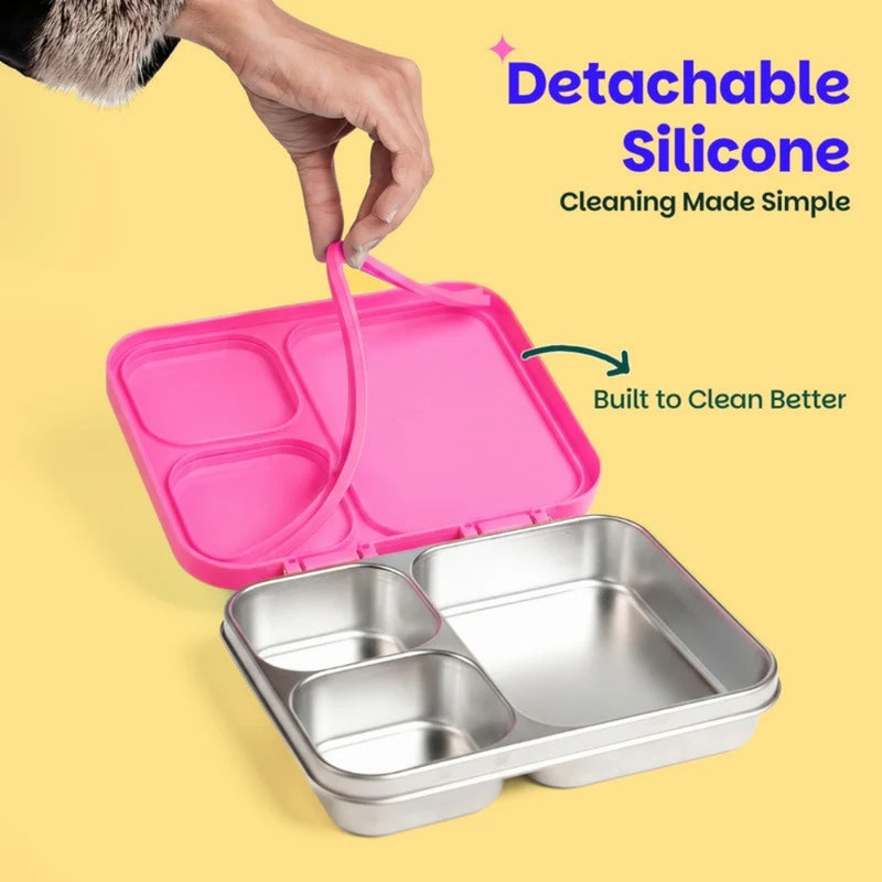 Basil Bento Ace 3 Section Lunch Box - 1000ML