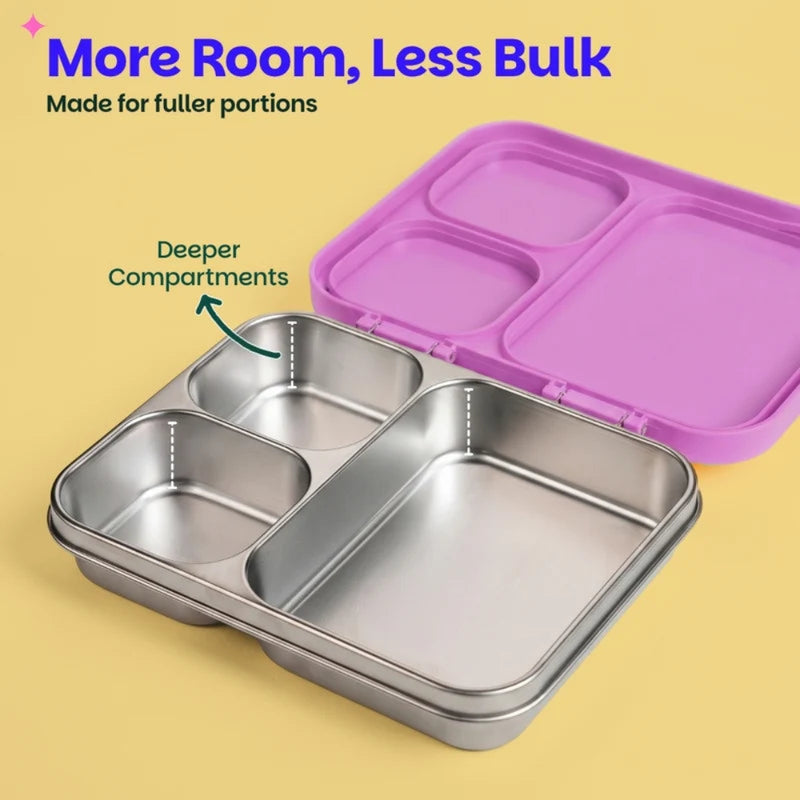 Basil Bento Ace 3 Section Lunch Box - 1000ML