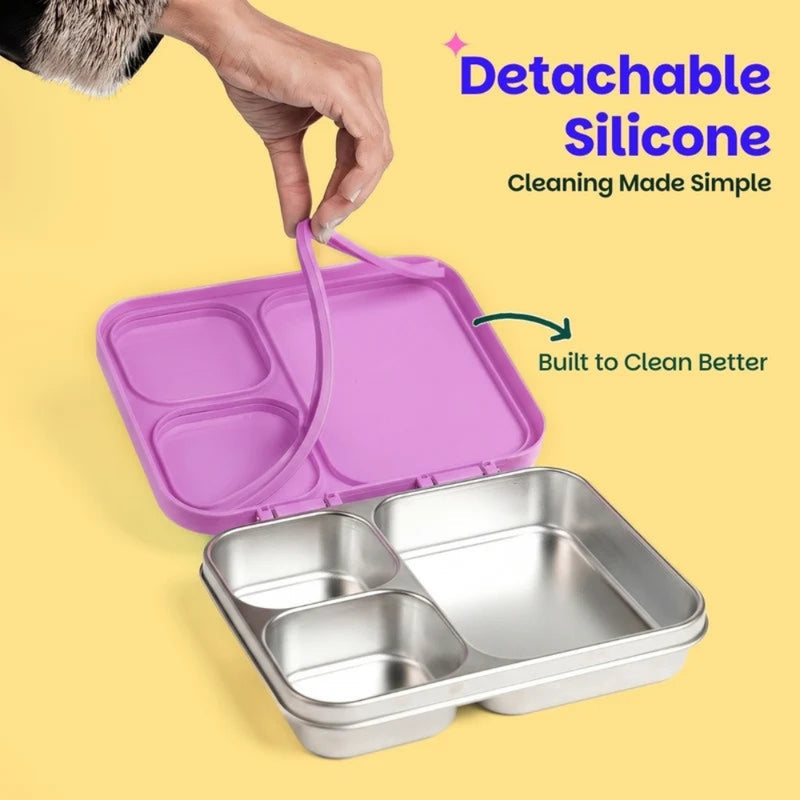 Basil Bento Ace 3 Section Lunch Box - 1000ML