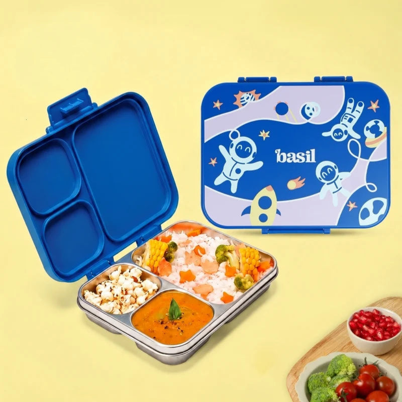 Basil Bento Ace 3 Section Lunch Box - 1000ML