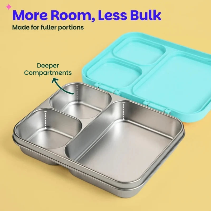 Basil Bento Ace 3 Section Lunch Box - 1000ML
