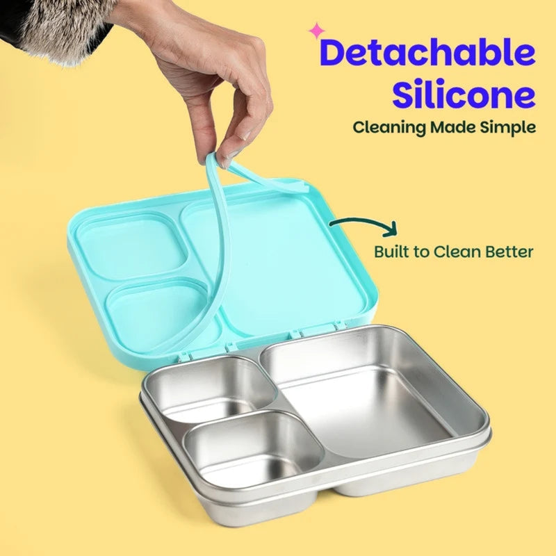 Basil Bento Ace 3 Section Lunch Box - 1000ML