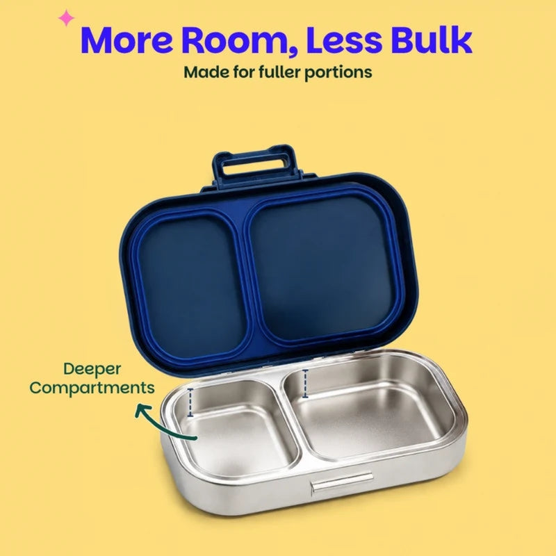 Basil Bento Ace 2 Section Lunch Box -600ml
