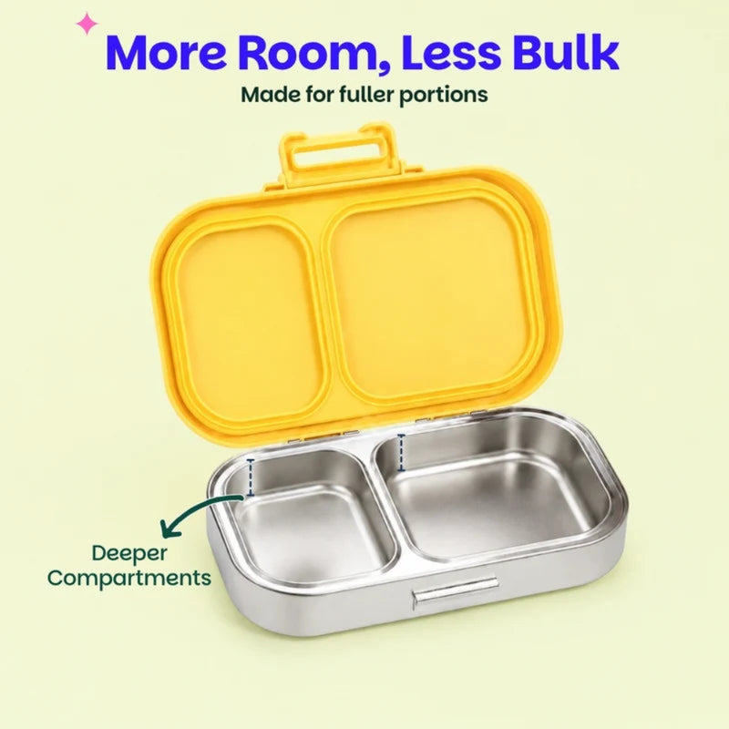 Basil Bento Ace 2 Section Lunch Box -600ml