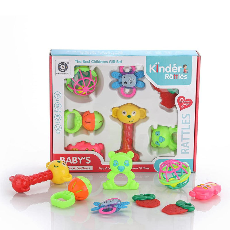 Aditi Toys Kinder Rattle Infant Teething Toy - Multi Color