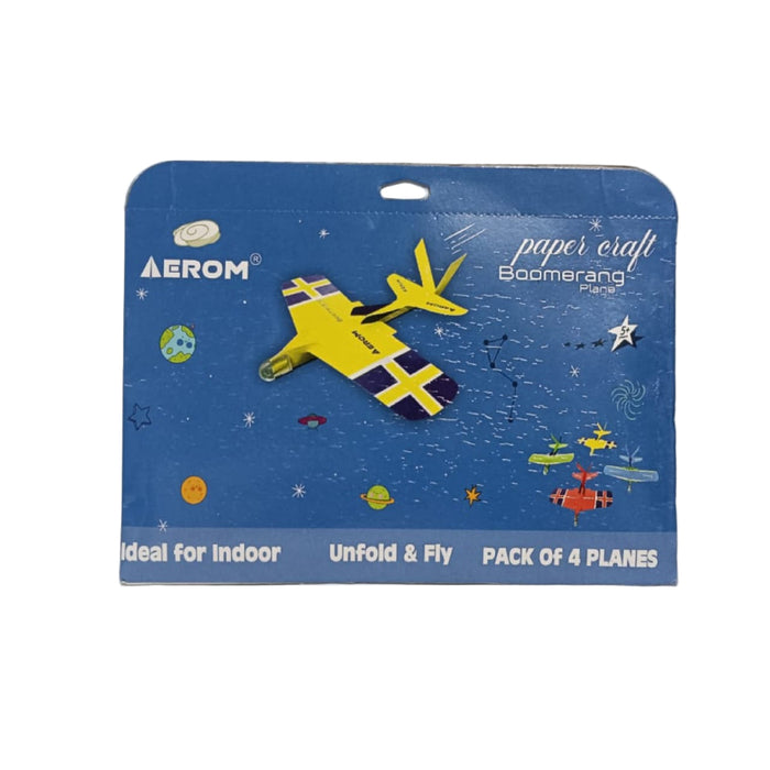 Aerom Paper Craft Boomerang Plane-Arts & Crafts-Aerom Thunderbird-Toycra