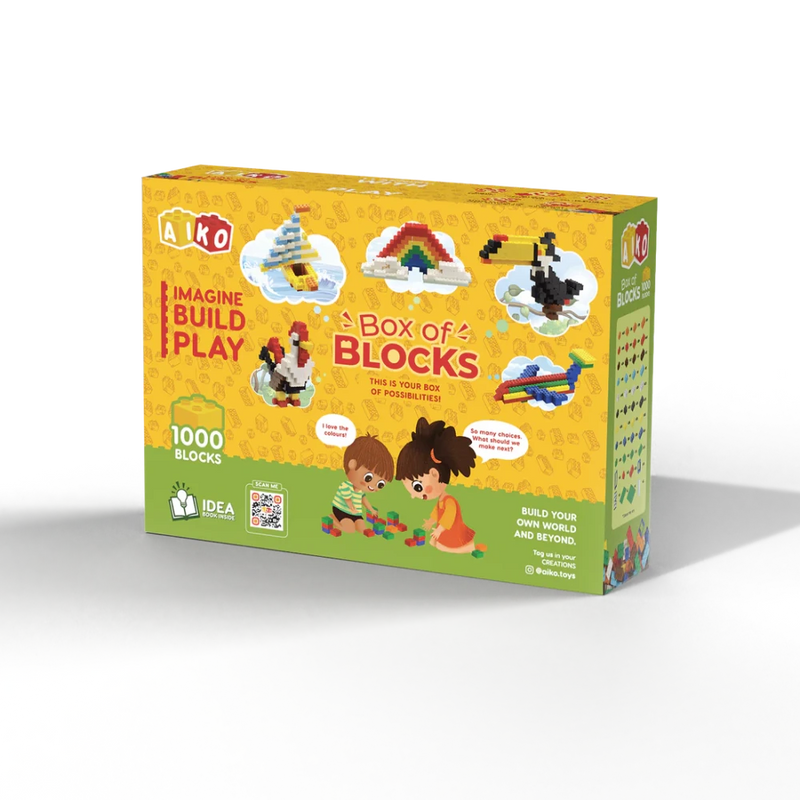 Aiko Box of Blocks 1000pcs Building Blocks Toys