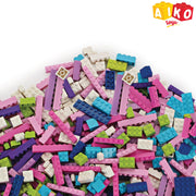 Aiko Box of Blocks Pastel Building Set - 250 Pcs