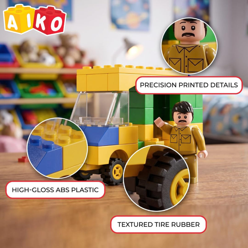 Aiko Build-a-Rick DIY Auto Rickshaw Building Block Bricks Toy