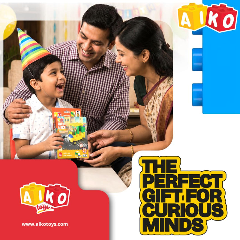 Aiko Build-a-Rick DIY Auto Rickshaw Building Block Bricks Toy