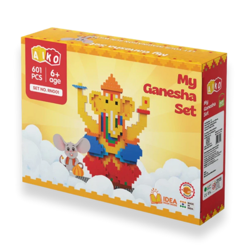 Aiko My Ganesha Set - 601 Pcs Building Construction Blocks Set-Construction-Aiko-Toycra