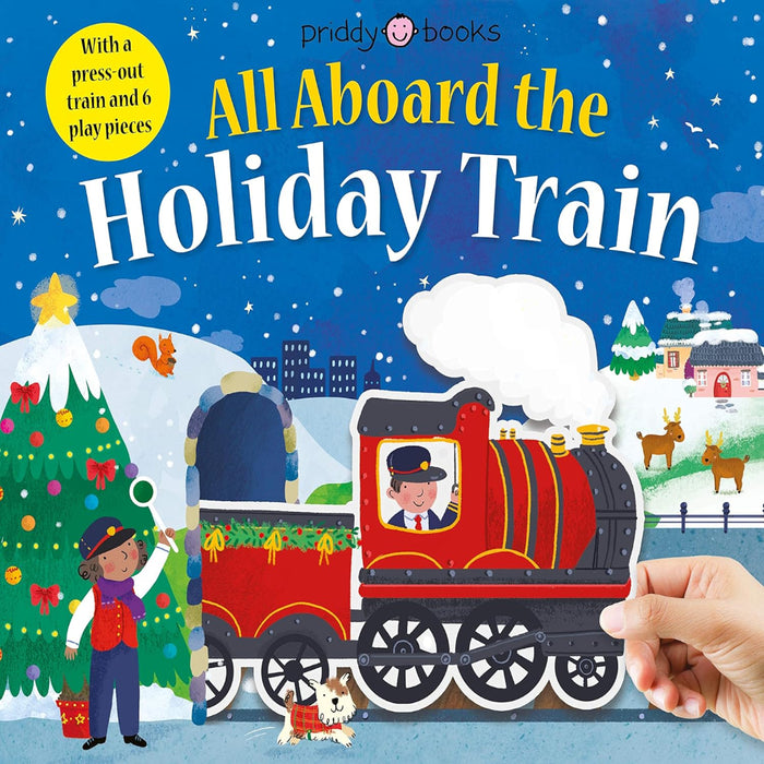 All Aboard The Holiday Train-Board Book-Pan-Toycra