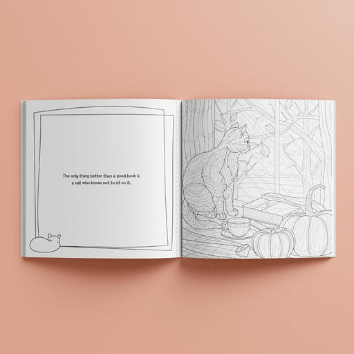 All I Need Is Books & Cats Creative Colouring