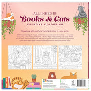 All I Need Is Books & Cats Creative Colouring