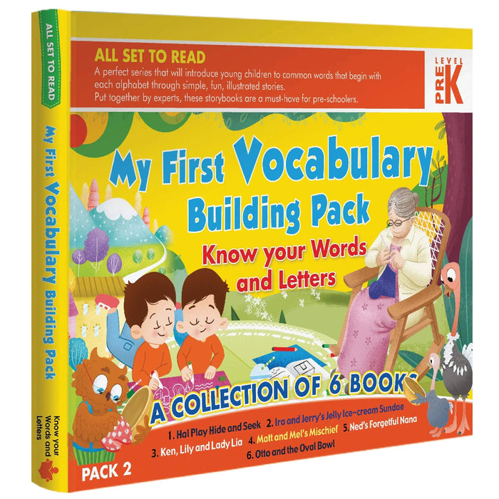 All Set To Read My First Vocabulary Building Pack - Set Of 6 Books-Story Books-Ok-Toycra