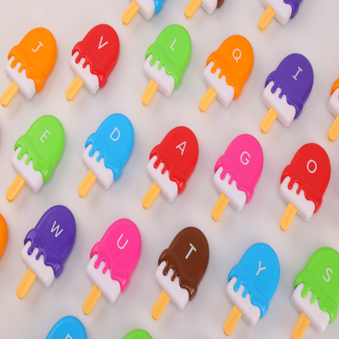Alpha Scoops Ice Cream Montessori Alphabet Matching Game (52 pcs)-Learning & Education-Open Ended-Toycra