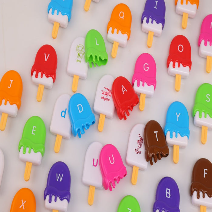 Alpha Scoops Ice Cream Montessori Alphabet Matching Game (52 pcs)-Learning & Education-Open Ended-Toycra