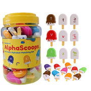 Alpha Scoops Ice Cream Montessori Alphabet Matching Game (52 pcs)