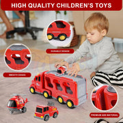 Alphabet Baby 5-in-1 Rescue Vehicles Fire Truck -Red