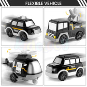 Alphabet Baby 5-in-1 Rescue Vehicles Police Truck -Black