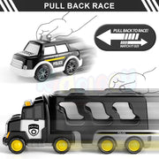 Alphabet Baby 5-in-1 Rescue Vehicles Police Truck -Black