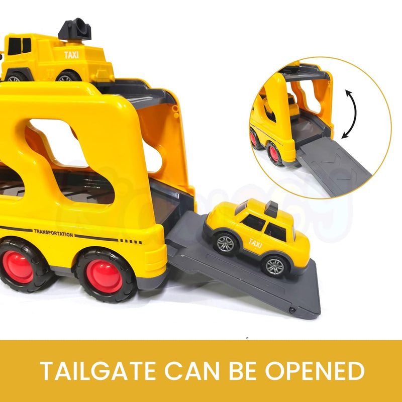 Alphabet Baby 5-in-1 Transporter Truck-Emergency vehicle Yellow