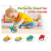 Alphabet Baby Cool Run Friction-Powered Dinosaur Set of 4