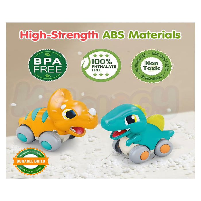 Alphabet Baby Cool Run Friction-Powered Dinosaur Set of 4-Action & Toy Figures-Alphabet Baby-Toycra