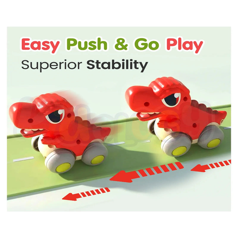 Alphabet Baby Cool Run Friction-Powered Dinosaur Set of 4