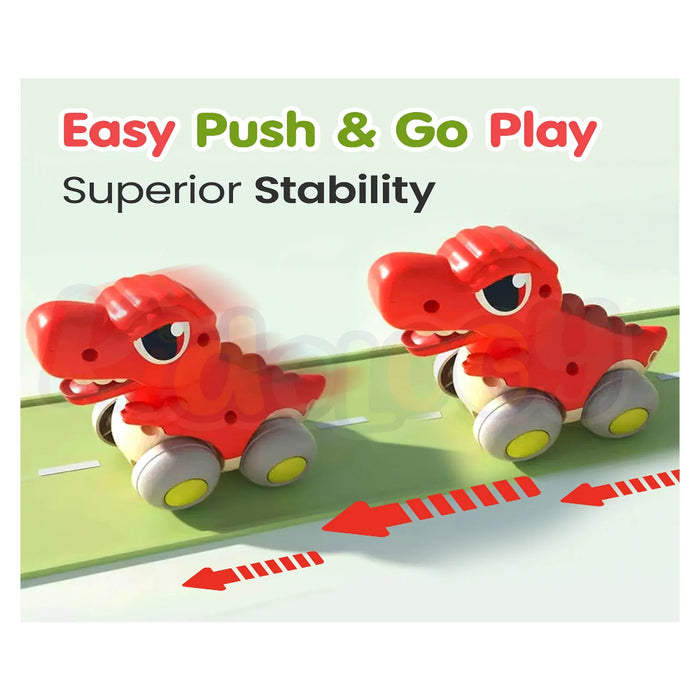 Alphabet Baby Cool Run Friction-Powered Dinosaur Set of 4-Action & Toy Figures-Alphabet Baby-Toycra