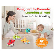 Alphabet Baby Cool Run Friction-Powered Dinosaur Set of 4