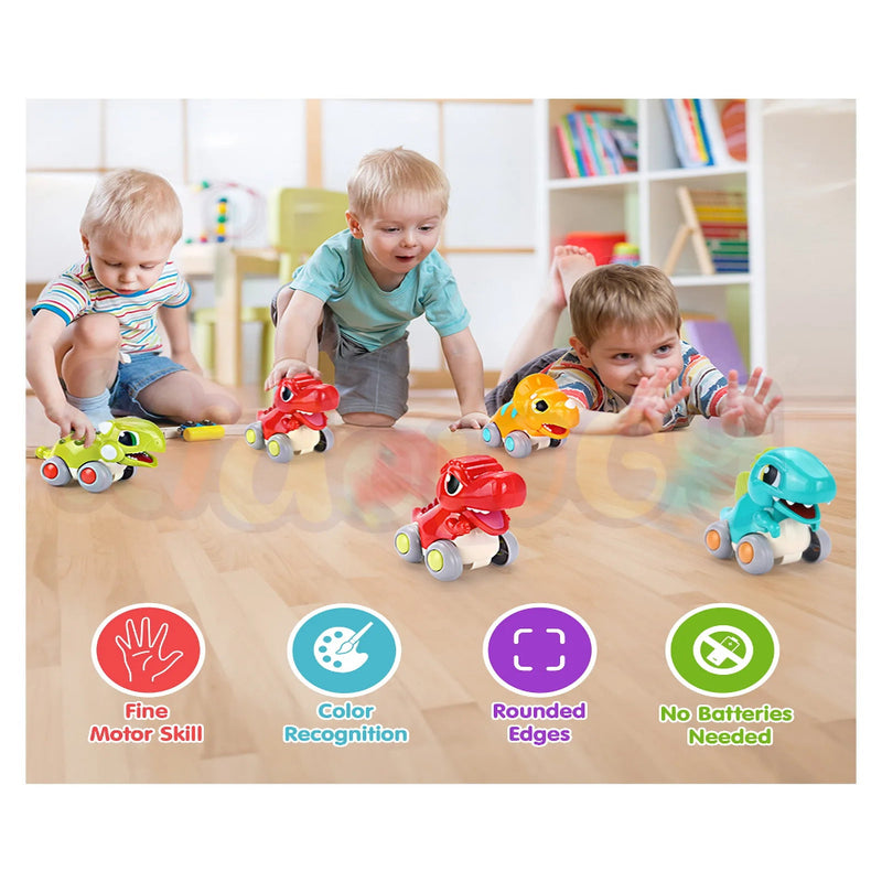Alphabet Baby Cool Run Friction-Powered Dinosaur Set of 4