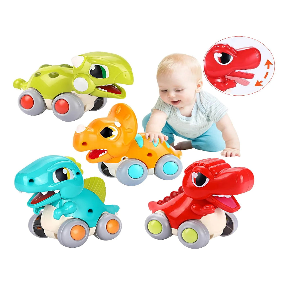Alphabet Baby Cool Run Friction-Powered Dinosaur Set of 4