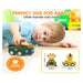 Alphabet Baby Press & Go Animal Face Racing Cars - Pack of 4-Vehicles-Alphabet Baby-Toycra